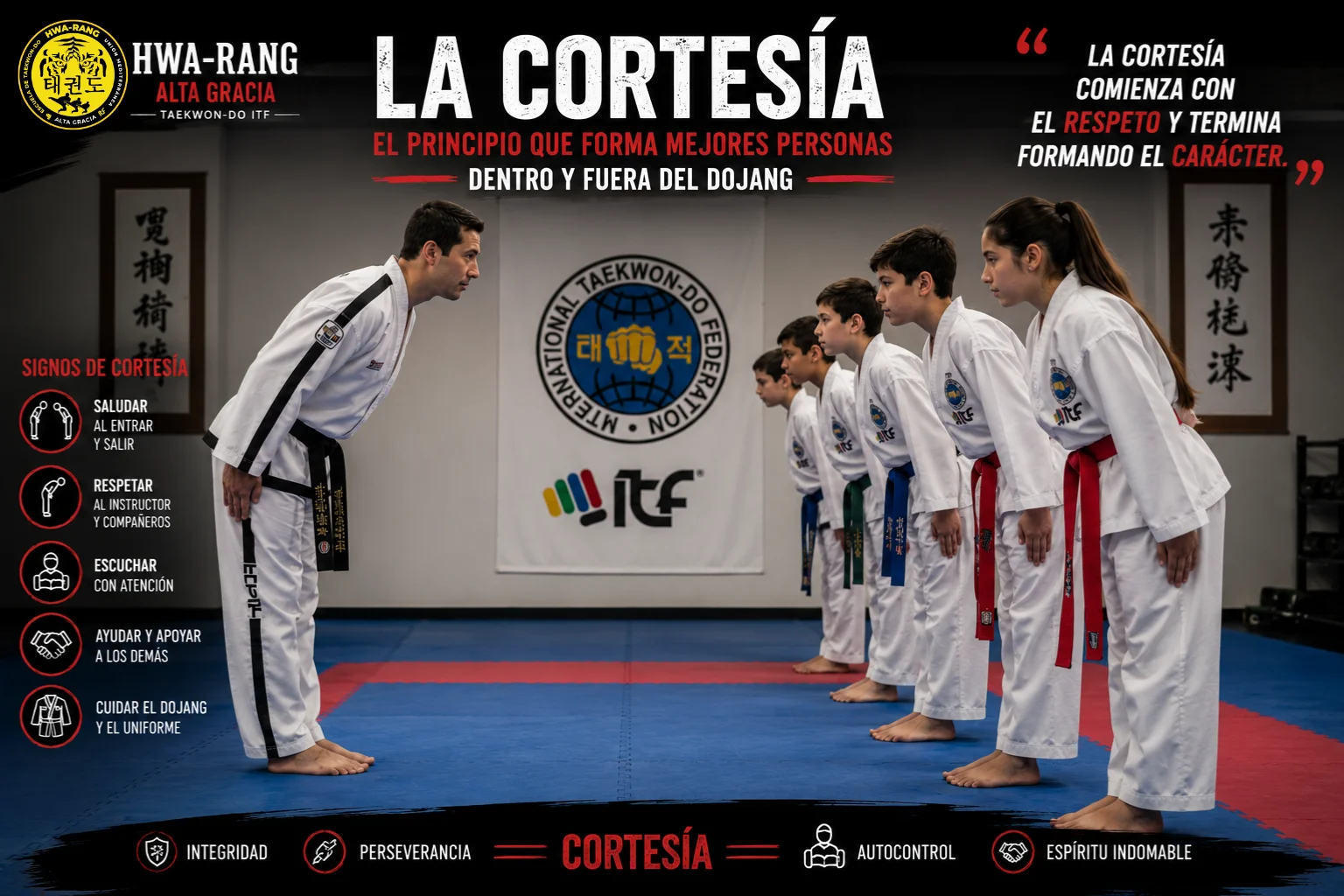 La Cortesía en el Taekwon-Do ITF: el principio que forma mejores personas dentro y fuera del Dojang