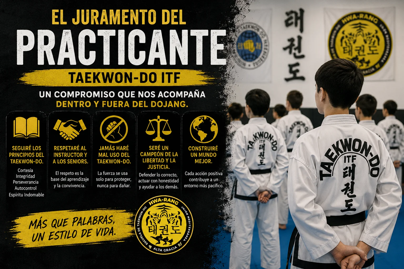 El Juramento del Practicante de Taekwon-Do ITF: significado, valores y aplicación en la vida diaria
